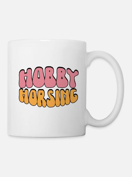 Retro Hobby Horsing Steckenpferd Reiten - Tasse - Weiß
