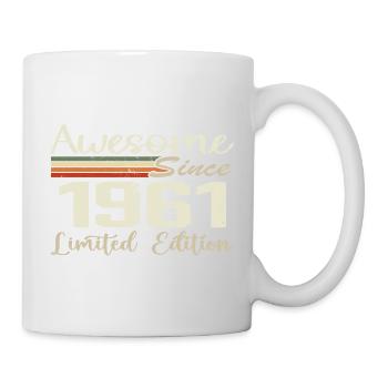 Anniversaire 63 Ans Millésime 1961 Cadeau 1961 - Mug blanc - blanc - Droite