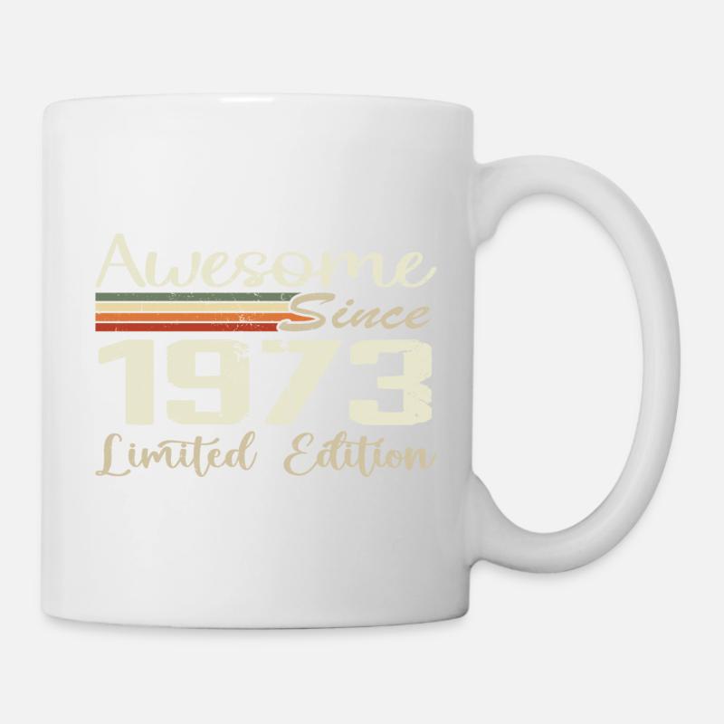 Anniversaire 51 Ans Millésime 1973 Cadeau 1973 - Mug blanc - blanc