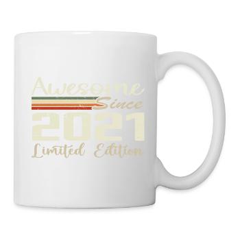 3 Year Anniversary Vintage 2021 Gift 2021 - Mug - white - Right