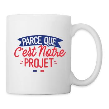 Parce que c'est notre projet - Mug blanc - blanc - Droite