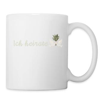 Junggesellinnenabschied - Ich heirate - Tasse - Weiß - Rechts