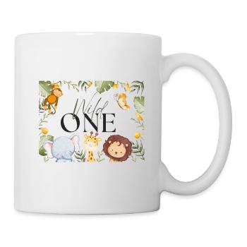First Birthday Baby Wild One Safari 1 Birthda - Mug - white - Right