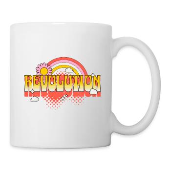 Revolution, Resistance, Freedom, Justice, Colorful - Mug - white - Right