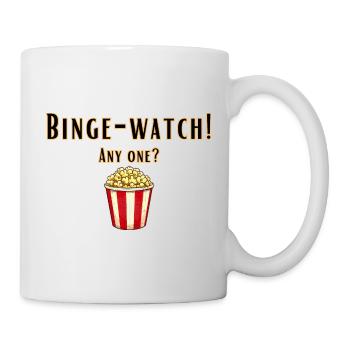 Binge-Watch (en rafale) - Mug blanc - blanc - Droite