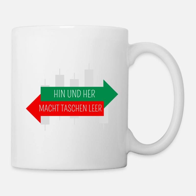 Back and forth makes pockets empty. - Mug - white