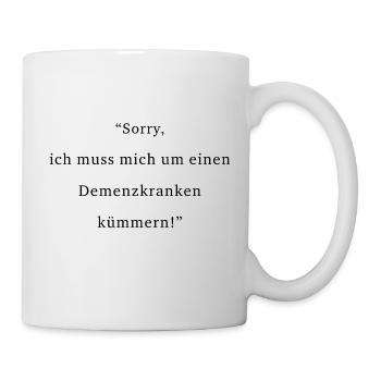 Désolé, je m’occupe d’un patient atteint de démence - Mug blanc - blanc - Droite