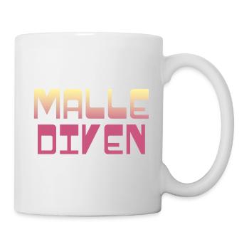 Malle Diven / Urlaub Mallorca 2024 - Tasse - Weiß - Rechts