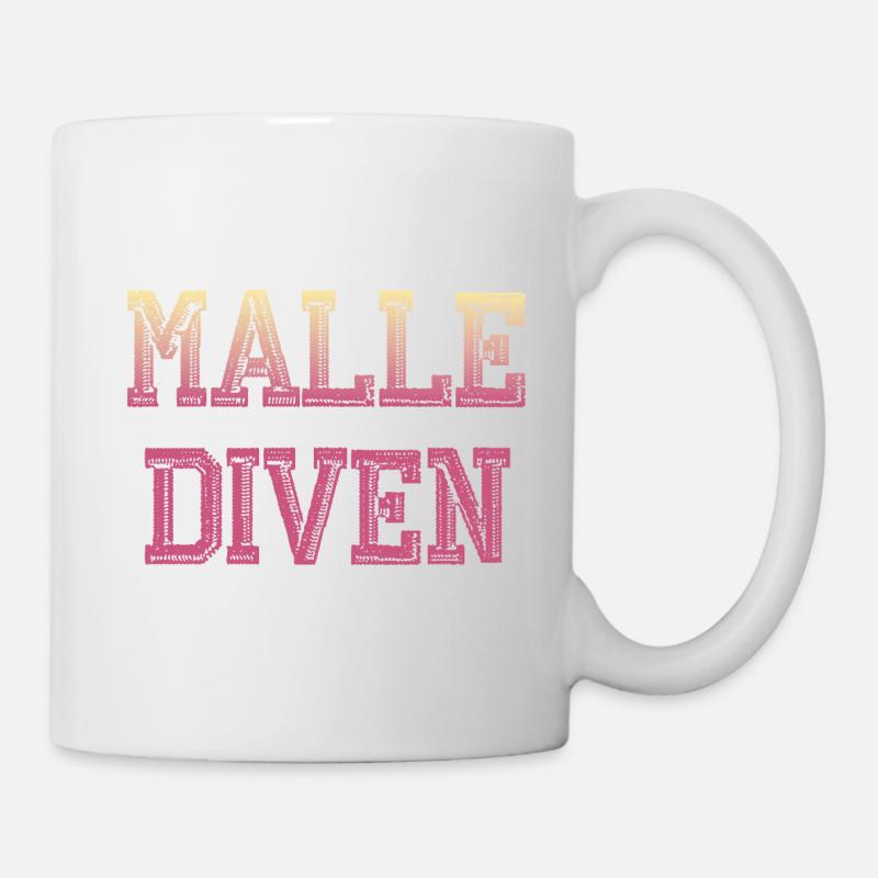 Malle Diven Shirt / Mallorca - Mug - white