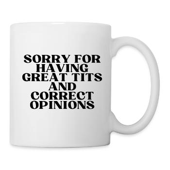 SorrynotSorry (black&white) - Tasse - Weiß - Rechts