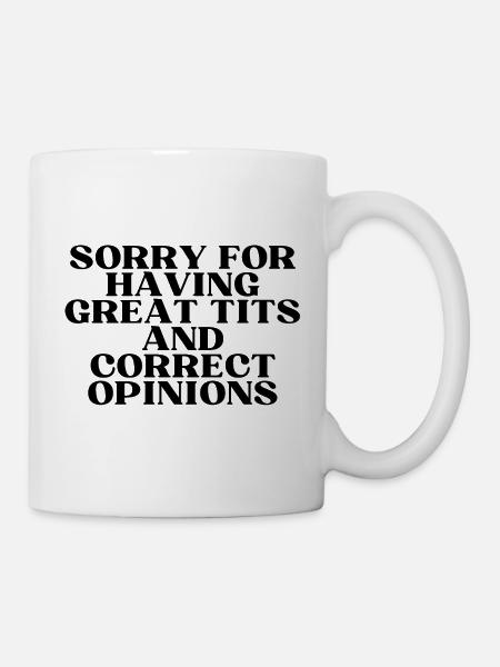 SorrynotSorry (black&white) - Tasse - Weiß