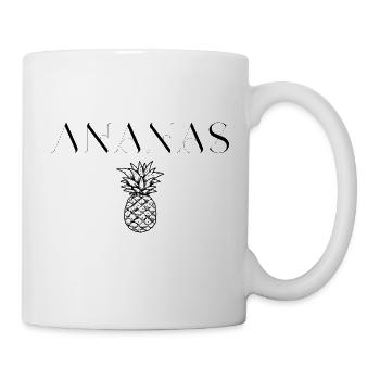 Ananas Design - Tasse - Weiß - Rechts