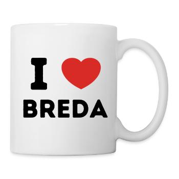 Ich liebe Breda, Niederlande - Tasse - Weiß - Rechts