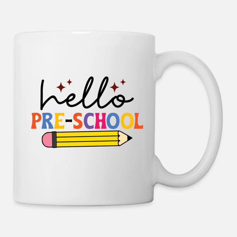 Bonjour l’école maternelle - Mug blanc - blanc