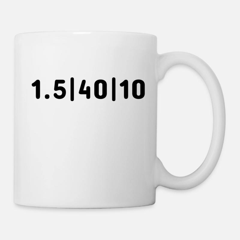 1.5|40|10 – Courte distance - Mug blanc - blanc