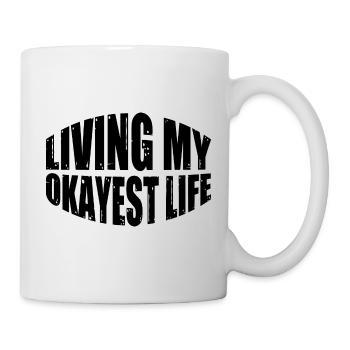 Vivre ma vie la plus agréable 8 - Mug blanc - blanc - Droite