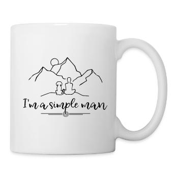 I'm a simple man - Tasse - Weiß - Rechts