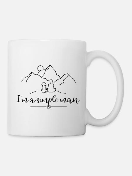 I'm a simple man - Tasse - Weiß