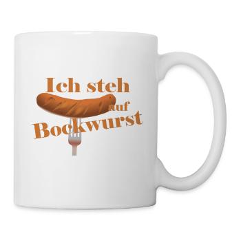 Bockwurst Freunde - Tasse - Weiß - Rechts
