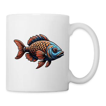 Fisch / Tier / Aquarium / Wasser / Teich / See - Tasse - Weiß - Rechts