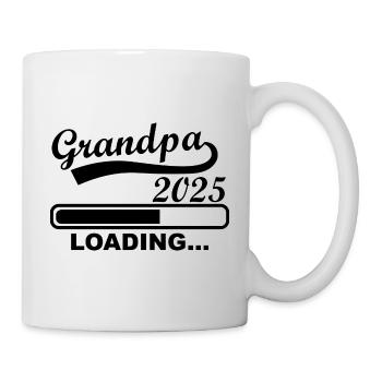 Opa 2025 loading, Ich werde 2025 Opa - Tasse - Weiß - Rechts