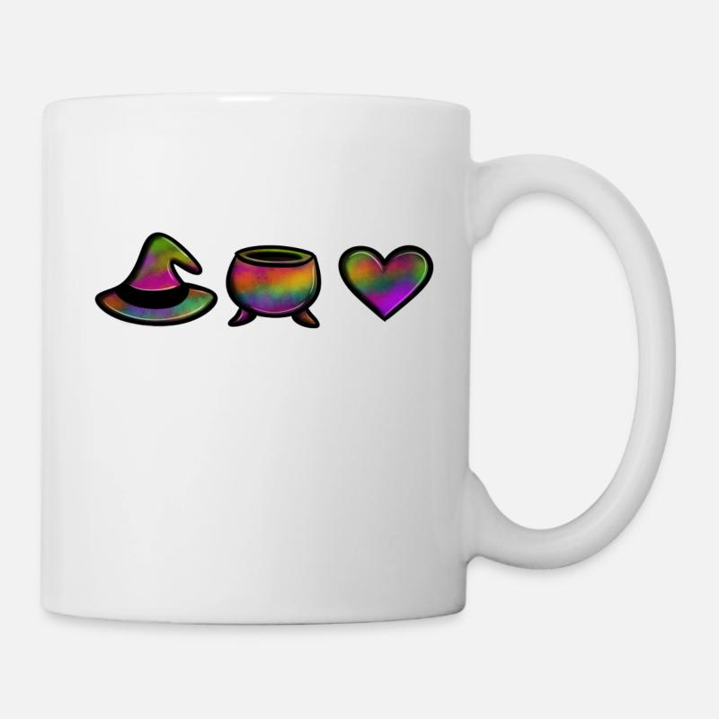 Witch Cauldron Love (Colorful) - Mug - white