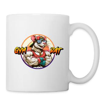 GYM RAT - Tasse - Weiß - Rechts