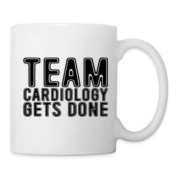 Team Cardiology Gets Done - Tasse - Weiß - Rechts