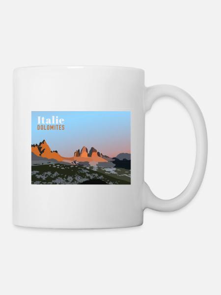 Tre Cime - Dolomites - Mug blanc - blanc