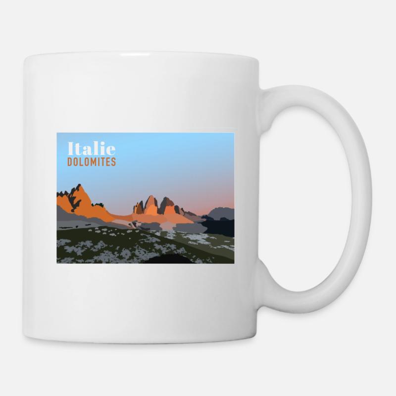 Tre Cime - Dolomites - Mug blanc - blanc