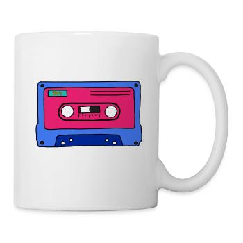 Kassette - Tasse - Weiß - Rechts