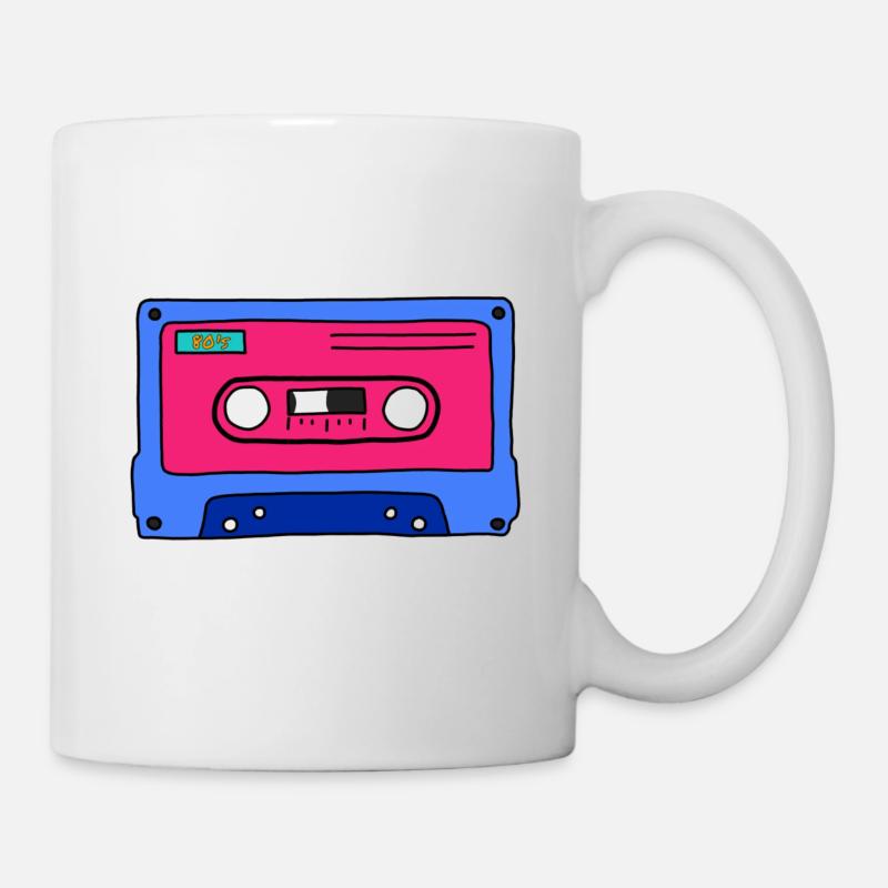 Kassette - Tasse - Weiß