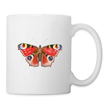 Pfauenauge - Tasse - Weiß - Rechts