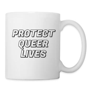 Protégez les vies queer - Mug blanc - blanc - Droite