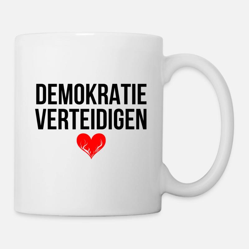 DEMOKRATIE VERTEIDIGEN - Tasse - Weiß