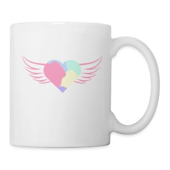 Pastel Heart with Wings - ApriNoeScor - Mug - white - Right