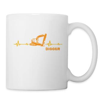 Excavator Driver Digger-Memes Excavator Excavator - Mug - white - Right