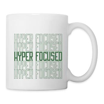 Hyperfocused in green - Mug - white - Right