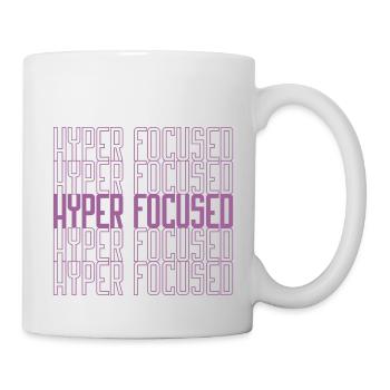 Hyperfocused in pink - Mug - white - Right