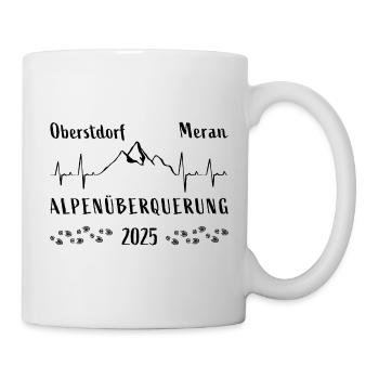 Alpenüberquerung Oberstdorf Meran 2025 - Tasse - Weiß - Rechts
