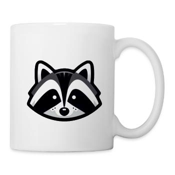 Simple Raccoon Design - Mug - white - Right