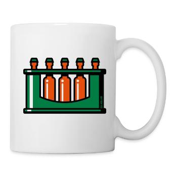 XGrüner Kasten - Tasse - Weiß - Rechts