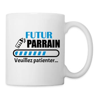 futur parrain, bientôt parrain, annonce grossesse - Mug blanc - blanc - Droite