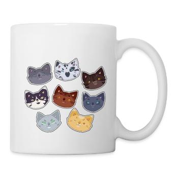 Cœur d’aulne Coeur d’aulne Violetshine Guerrier Chats Chat - Mug blanc - blanc - Droite