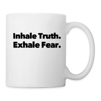 Inspirez et expirez - Mug blanc - blanc - Droite
