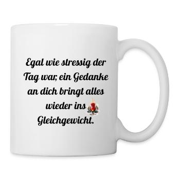 No matter how stressful - Mug - white - Right