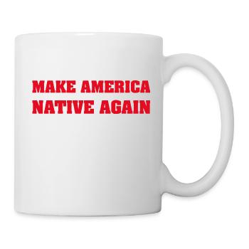 american native, deadly day, apache - Tasse - Weiß - Rechts
