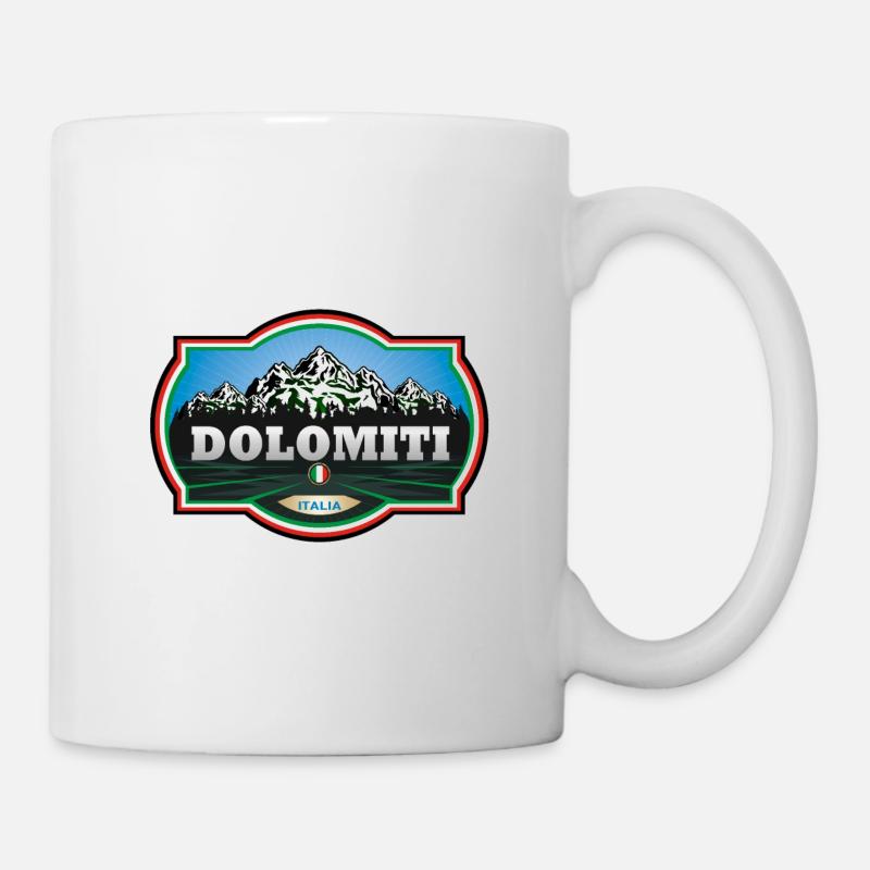 Dolomites Italy - Mug - white