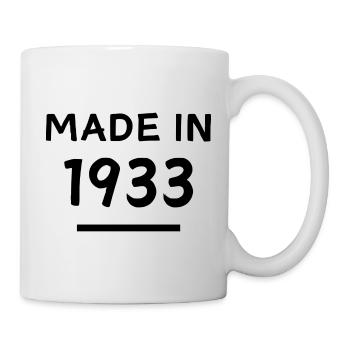 Fabriqué en 1933 - Année de naissance / Anniversaire - Mug blanc - blanc - Droite