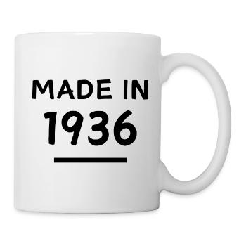 Fabriqué en 1936 - Année de naissance / Anniversaire - Mug blanc - blanc - Droite